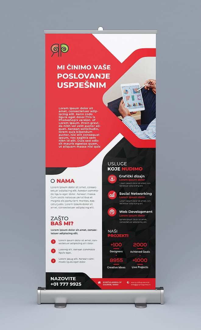 izrada rollup bannera