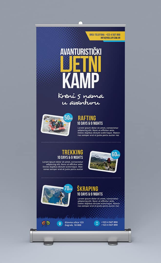 izrada rollup bannera